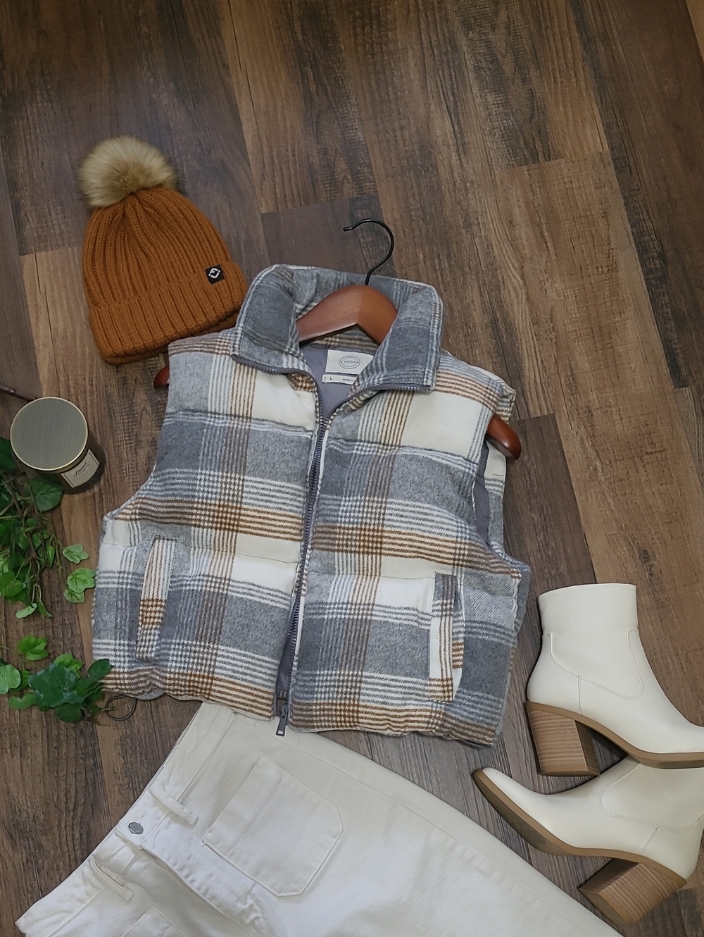 Thick Puffer Crop Vest